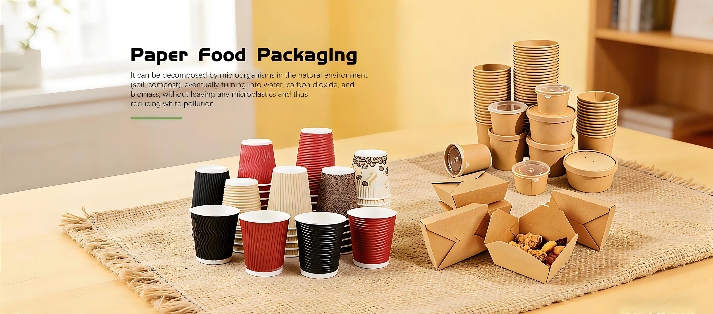 Fábrica de embalagens de alimentos de papel na China